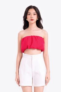 Áo ống croptop màu hồng