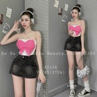 ÁO ỐNG CROPTOP QUÂY IN ĐÔI CÁNH MỘNG MƠ BNB2 QC