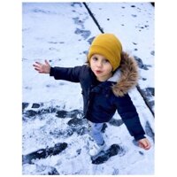 áo parka mũ lông đai hàn  cho bé hàng xuất dư xịn đét