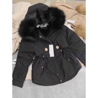 Áo Parka Nữ Lót Lông Dày Dặn, Siêu Mịn, Siêu Sang, Có Cúc Tròn Ở Ngực