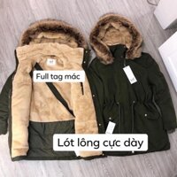 Áo Parka Zara Xuất