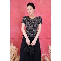 Áo Peplum Destiny A384 Váy Lucy Lụa mango cổ tròn công sở