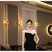 Áo peplum thiết kế by Sorella Closet phối cổ taffta gấm cách điệu xinh xắn