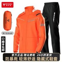 áo phản quang đi phượt Áo mưa xe máy Modo Wolf và quần đi mưa phù hợp với nam giới xe máy điện, xe máy và xe máy chia áo mưa chống bão bộ đồ đi mưa ao khoac phuot áo giáp phượt yamaha