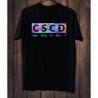Áo phản quang in chữ CSCĐ [FREESHIP TOÀN QUỐC] áo thun cotton cao cấp , áo phông nam nữ đẹp chất, áo unisex tay lỡ