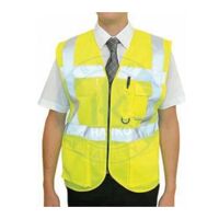 áo phản quang nhập khẩu kiểu kéo khóa 4 túi