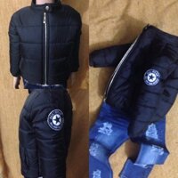 Áo phao 3 lớp trần bông cho bé trai