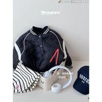 Áo phao bamber chữ M màu xanh, đen size 90-130