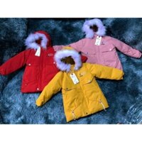 Áo phao bé gái dáng dài