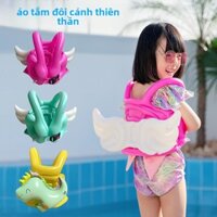 Áo phao bơi trẻ em mới, áo phao cánh thiên thần, áo phao cho bé gái, đồ bơi nổi