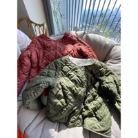 Áo phao chần trám lót lông cừu cho bé