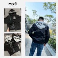 Áo phao có mũ DSQ - Áo mùa đông boy phố Mặc Siêu Ấm Pha Mũ Nỉ in Chữ DSQUARED Cao Cấp Hottrend 2024 MGT STUDIO