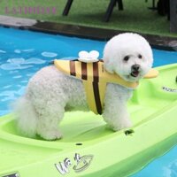 Áo phao cứu sinh cho chó con LATINDAY, Đồ bơi cho chó thoáng khí dễ thương, Đồ bơi cho chó con ong nhỏ chống thấm nước