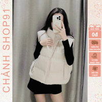 Áo Phao Ghile Nữ Sát Nách Thời Trang Phong Cách Hàn Quốc (Freesize)