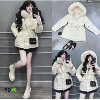 Áo phao , ghile phao,áo khoác paka nữ ,áo khoác parka sang chảnh, áo dáng dài trần lông ,trẻ trung dễ phối đồ