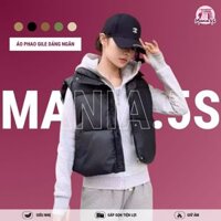 Áo Phao Gile Da dáng ngắn MANIA.5S, Áo khoác phao nữ croptop freesize mã 5