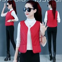 Áo phao gile dáng ôm lót lông, thời trang thu đông, phong cách Hàn Quốc, phù hợp đi chơi đi làm SAM049 (Đỏ)                          - 37714577                                                       Yêu thích