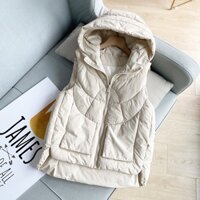 Áo phao gile kiểu dáng basic, Áo Khoác phao gile nữ cao cấp, Hàng Quảng Châu cao cấp mã GL03