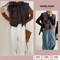 Áo phao gile nam nữ DEMIRA, áo gile phao bigsize, áo phao lông vũ unisex siêu nhẹ phong cách hàn quốc chất lượng cao cấp