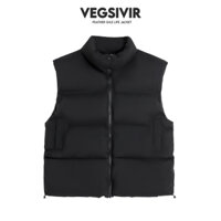 Áo Phao Gile Nam Nữ VEGSIVIR Áo Khoác Phao 2 Túi Sườn Chéo.