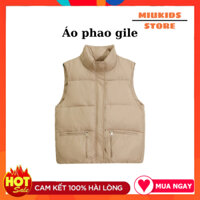 Áo phao gile nữ hàng Quảng Châu có túi sườn chất nhẹ siêu PHỒNG siêu DÀY DẶN, áo khoác phao gile phong cách Hàn Quốc