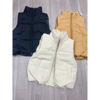 Áo phao gile nữ- Phao cộc tay nữ croptop