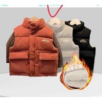 Áo phao gile túi hộp 3 màu cho bé