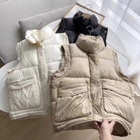 Áo phao gile túi hộp QC dây rút