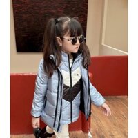 Áo phao lông vũ 100% xuất Hàn [combo 2 áo gillet+khoác) Hazzy cho bé gái, bé trai đủ size