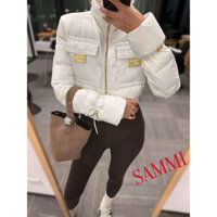 Áo phao lông vũ  Áo khoác phao croptop For áo phao chần lông vũ  phong cách Hàn Quốc basic mùa đông siêu ấm