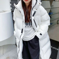 Áo phao lông vũ trắng Hàn quốc phom dài cao cấp