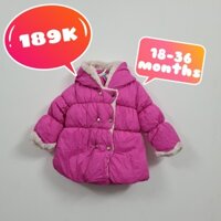 Áo phao lót lông cho bé gái điệu đà