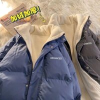 Áo Phao Lót Lông Dáng Rộng Cổ Bẻ Siêu Dày Full 4 Màu Nam-Nữ(Hàng QC Oder)