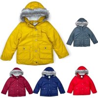 Áo phao mũ lông cho bé trai  từ 12-29kg