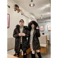 Áo Phao Nam dáng dài Parka Lông Vũ dáng Hàn Quốc Lót Nỉ dày dặn. mẫu hót 2021