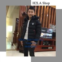 Áo phao nam đẹp cao cấp mũ lông H2LA