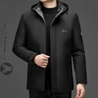 Áo phao nam lót lông hàng hiệu đen (ATD-503)