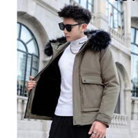 Áo Phao Nam Mũ Lông Hàng Cao Cấp Kiểu Dáng Cực Đẹp