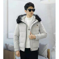 Áo Phao Nam Mũ Lông Hàng Cao Cấp, Áo Khoác Phao Nam Mũ Lông Siêu Mềm Siêu Ấm