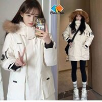 Áo phao nam nữ đại hàn 2 màu lông vũ siêu dày có BIGSIZE