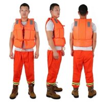 Áo phao Người Lớn Chuyên Nghiệp Di Động Thuyền Lặn Biển Đá Câu Cá Dày Oxford Vest Trẻ Em Nổi Vest