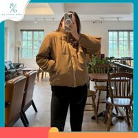 Áo phao nhung tăm Nữ, áo khoác phao nữ dày 3 lớp siêu ấm