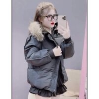 Áo phao nữ có mũ( freeship) ảnh thật cuối