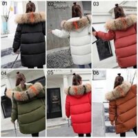 Áo phao nữ dáng dài