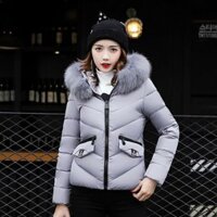 Áo phao nữ dáng ngắn Nagymaros phong cách Hàn Quốc APM008 (Xám)                          - 5080199                                                       Yêu thích