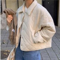 Áo phao nữ vải gió trần bông 2 lớp quá trám kèm lót gió chống nước thời trang thu đông MA143 - Hàng mới về