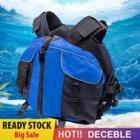 Áo phao phao nổi có thể điều chỉnh Áo phao cứu sinh phản quang để câu cá chèo thuyền [deceble.vn]