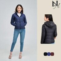 Áo Phao Siêu Nhẹ Nữ Có Mũ Tháo Rời. Áo Khoác Mùa Đông Đẹp Cao Cấp Dáng Ngắn Trần Bông Siêu Nhẹ 08