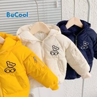 Áo phao Tai Gấu cho bé, Áo Khoác phao dày dặn, ấm áp siêu nhẹ cho bé mặc mùa đông