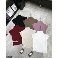 Áo phông áo thun tay hến cổ 3 phân hàng Quảng Châu 933